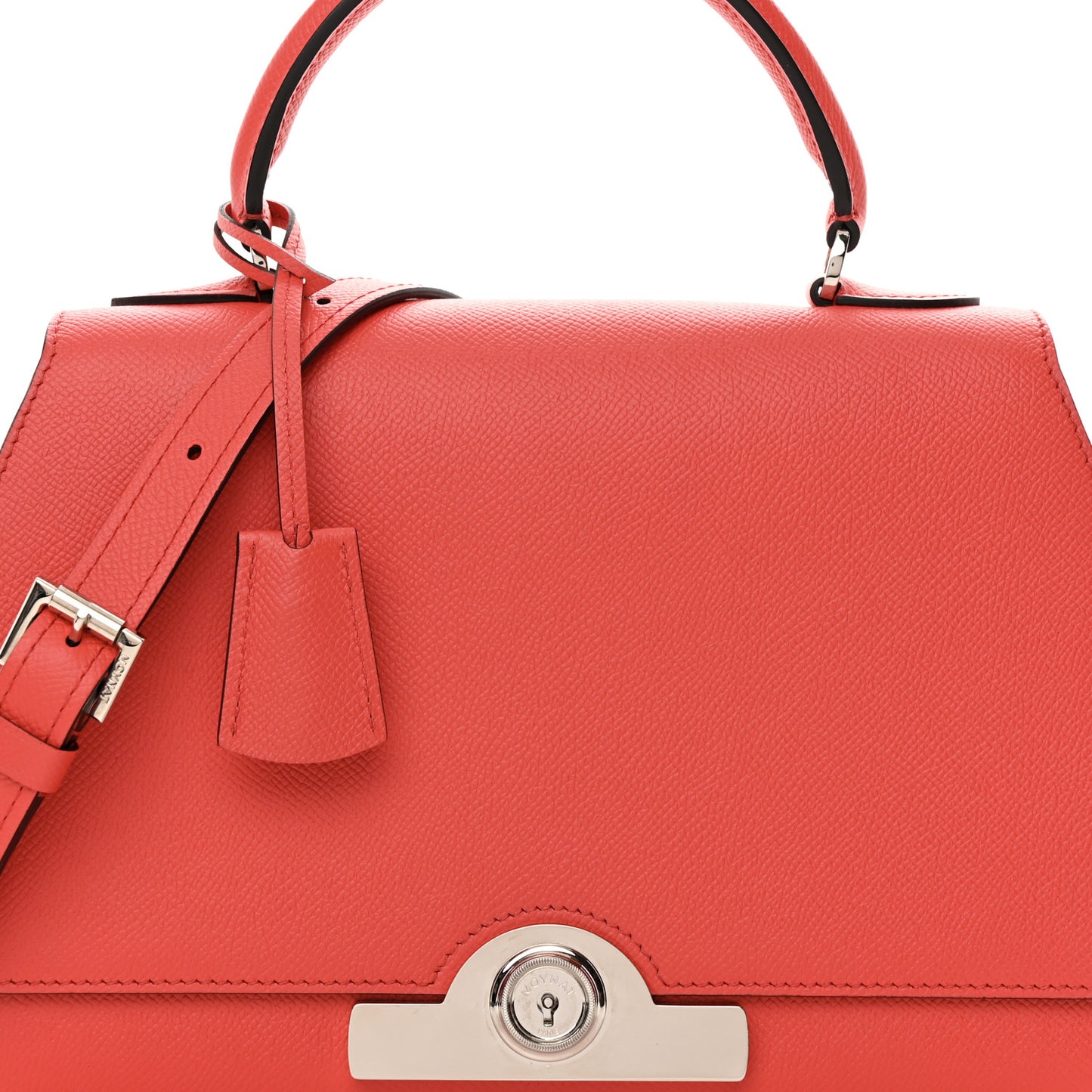 Carat Calfskin Rejane PM Coral