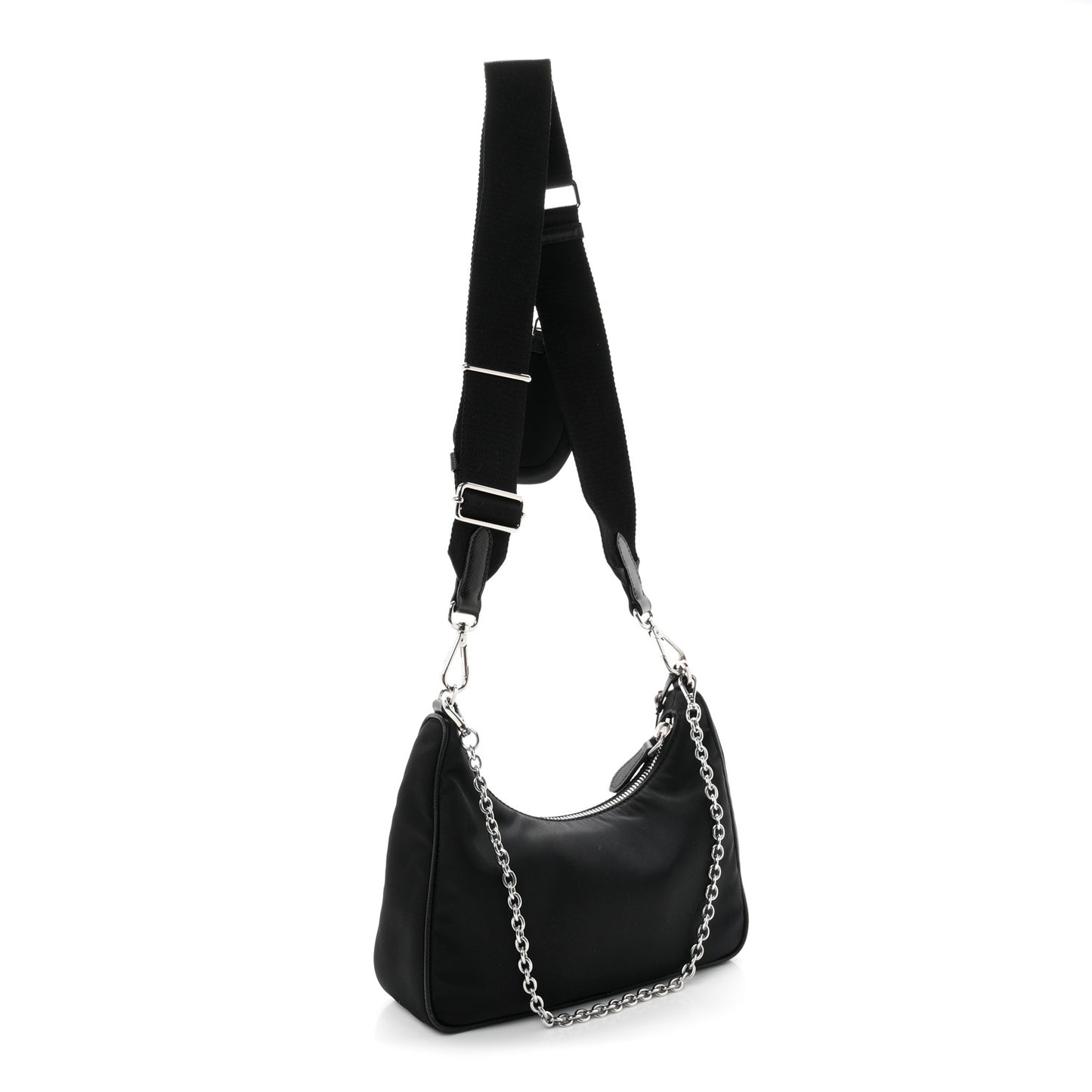 Nylon Re-Edition 2005 Shoulder Bag Black