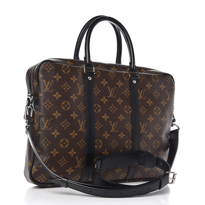Louis Vuitton Monogram Macassar Porte-Documents Voyage PM 4 of 8