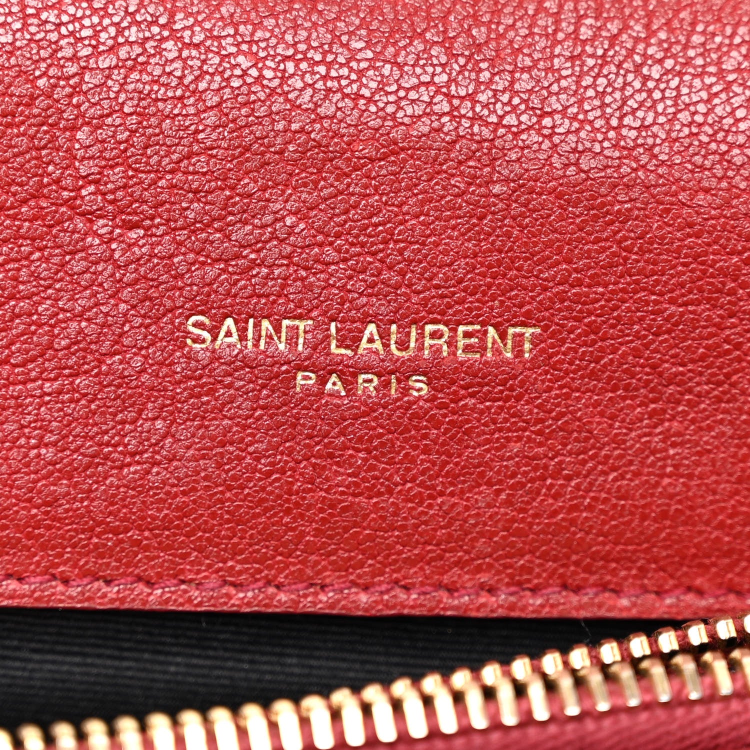 Saint Laurent Sheepskin Matelasse Chevron Monogram Medium College Bag Opyum Red 6 of 10