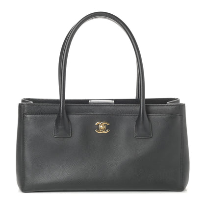 Chanel Calfskin Small Cerf Shopper Tote Black 1 of 9