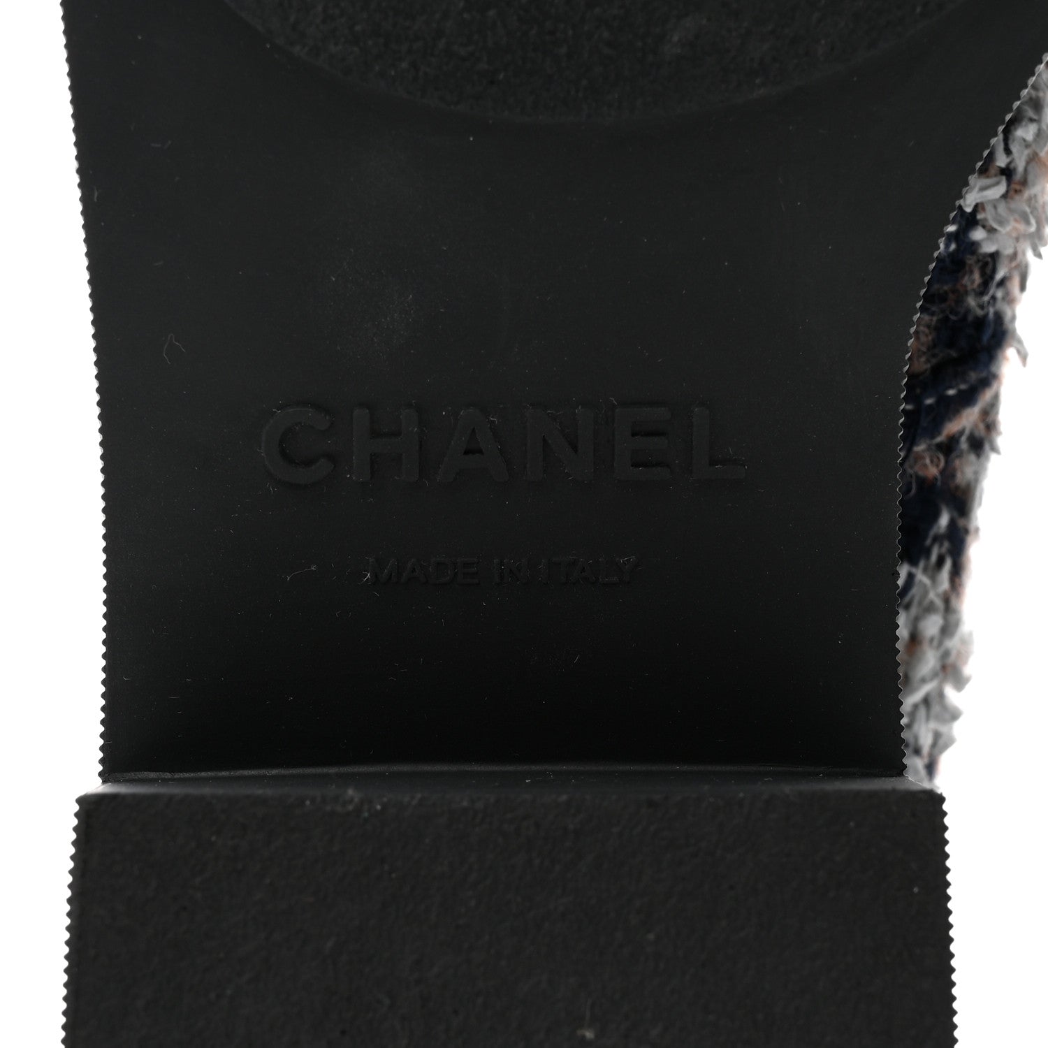 Chanel Tweed Patent Calfskin Pearl Combat Short Boots 39 Black Multicolor 8 of 8