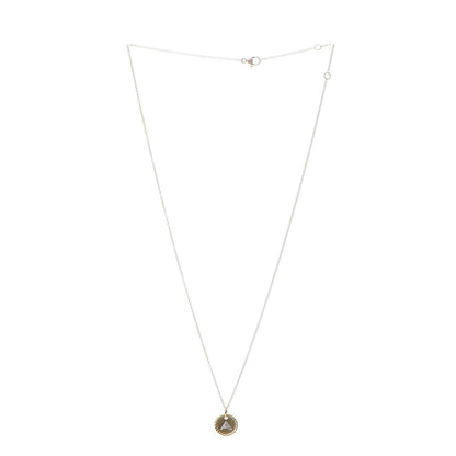 David Yurman 18K Yellow Gold Diamond Initial A Charm Necklace 3 of 7