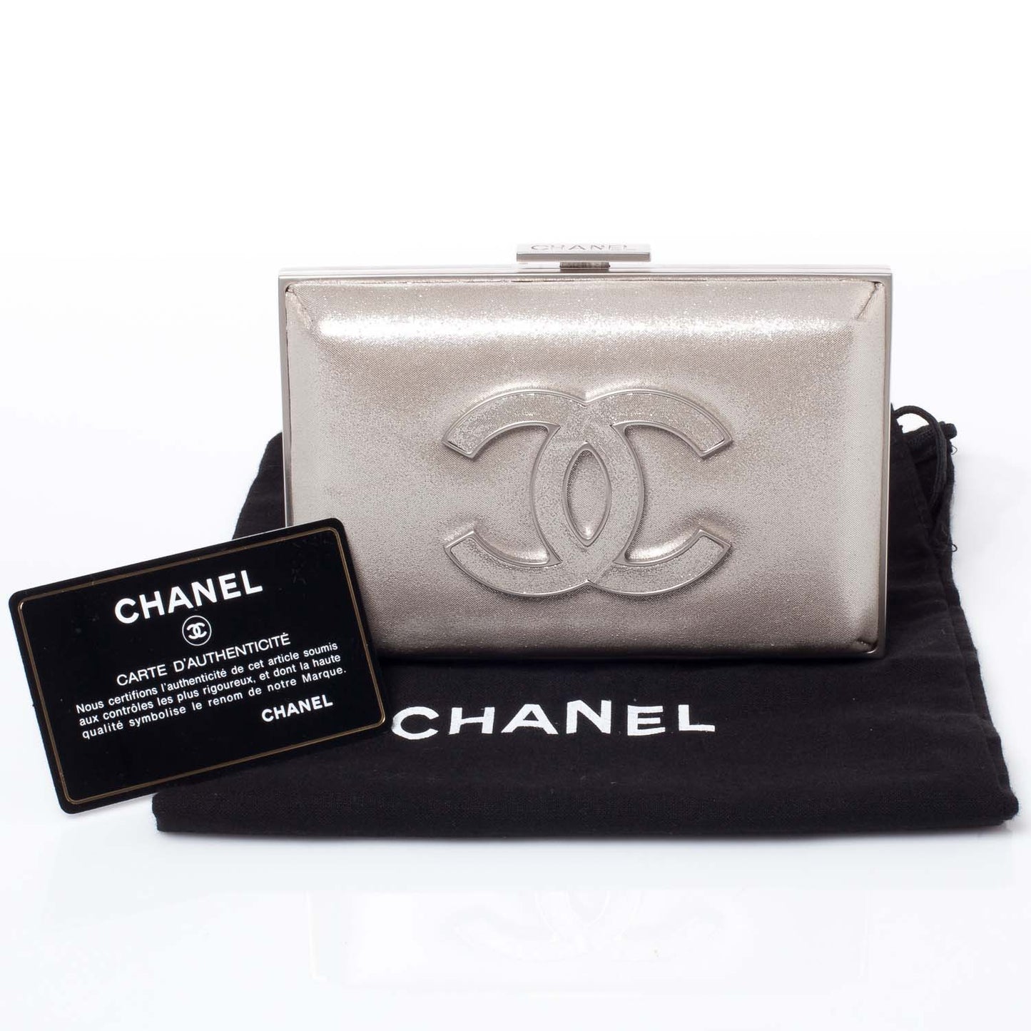 Iridescent Calfskin Evening Wild Clutch