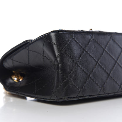 Chanel Aged Calfskin Quilted 2.55 Reissue Mini Flap Black 4 of 11