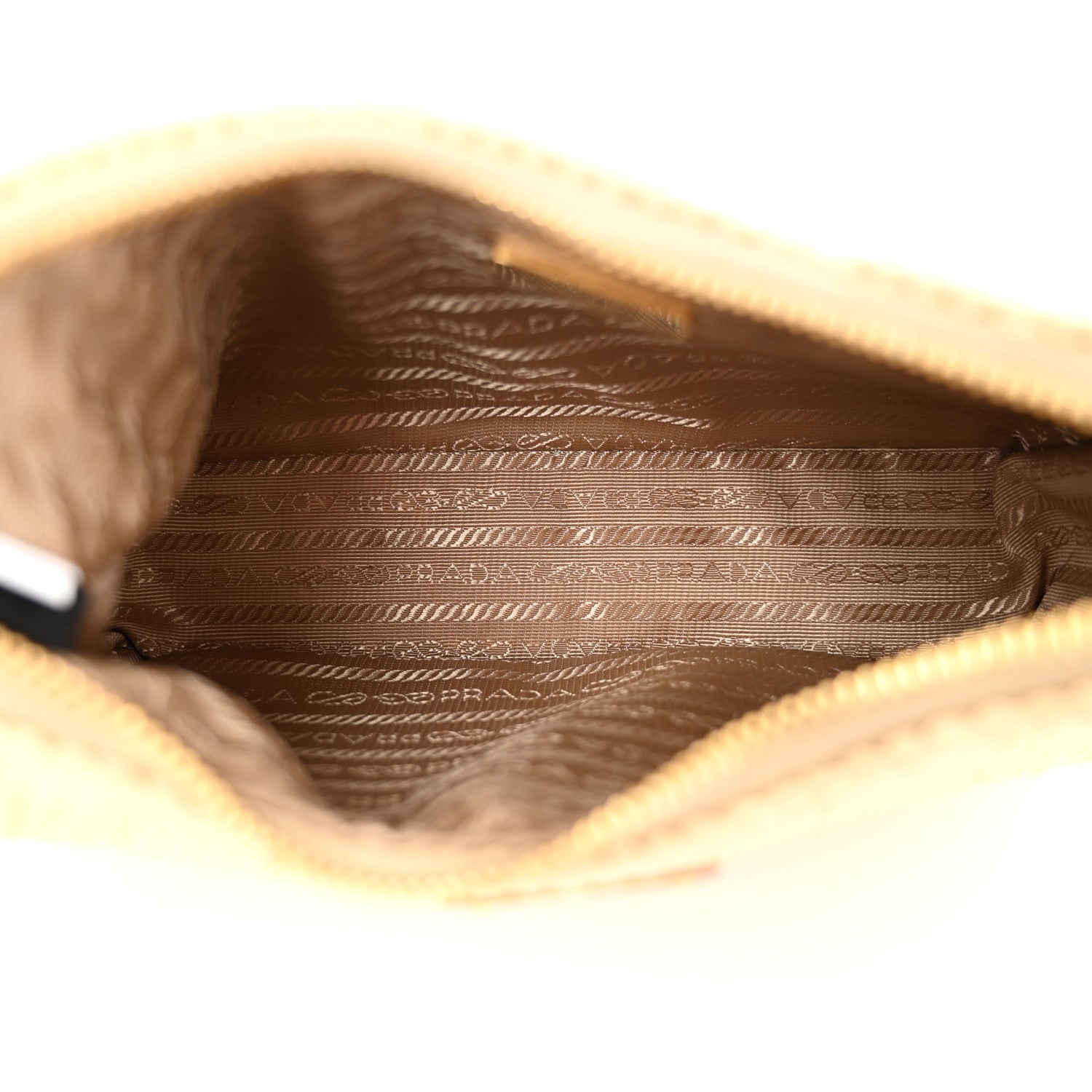 Prada Yarn Raffia Effect Crochet Re-Edition 2005 Shoulder Bag Naturale 5 of 11