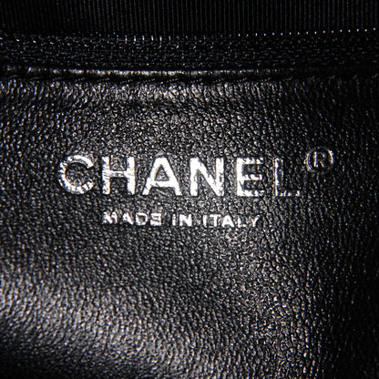 Chanel Metallic Aged Calfskin Quilted Medium Reissue Camera Case Black 7 of 8