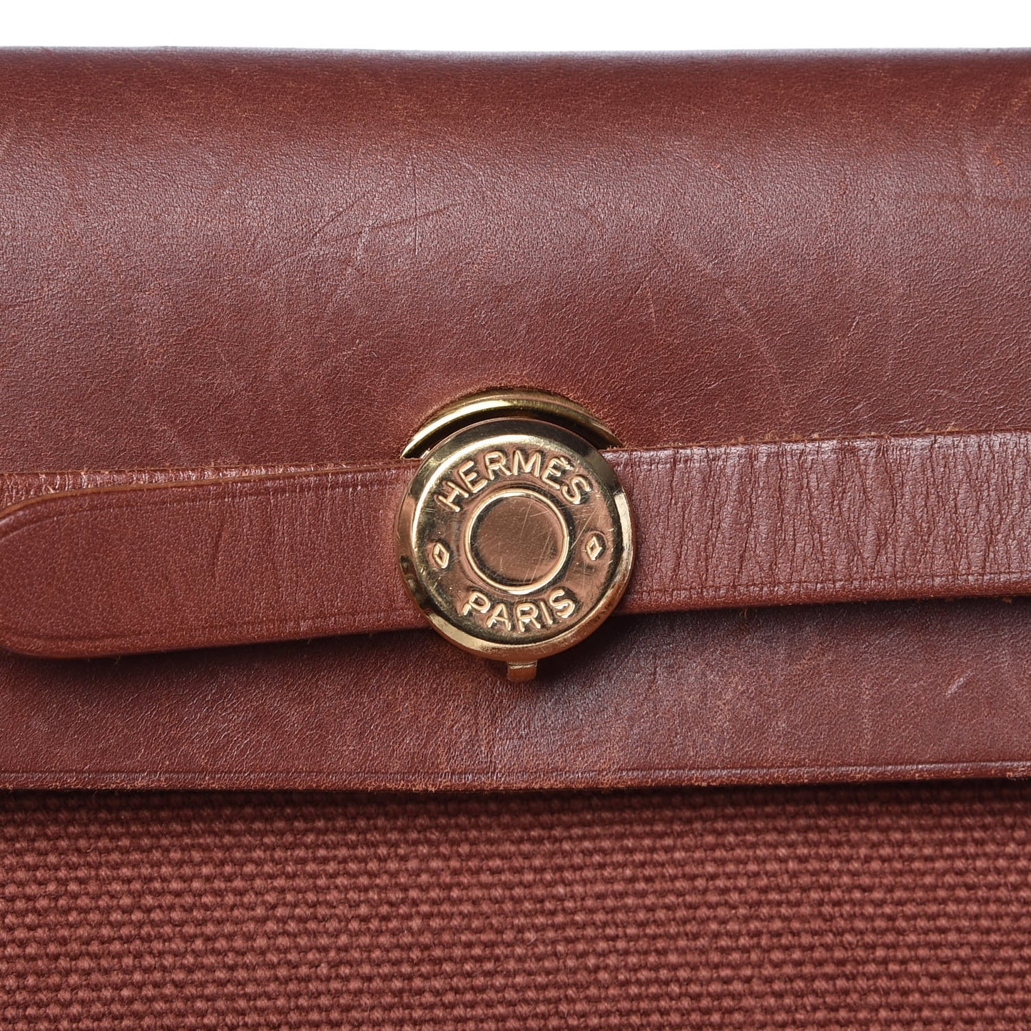 Toile Vache Calfskin Herbag 30 PM Natural