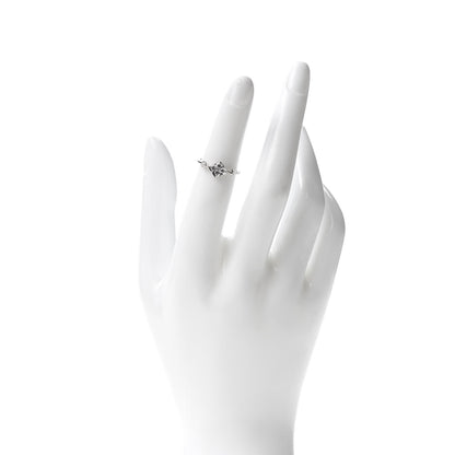 Cartier 18K White Gold Diamond Hindu Floral Ring 48 4.5 2 of 5
