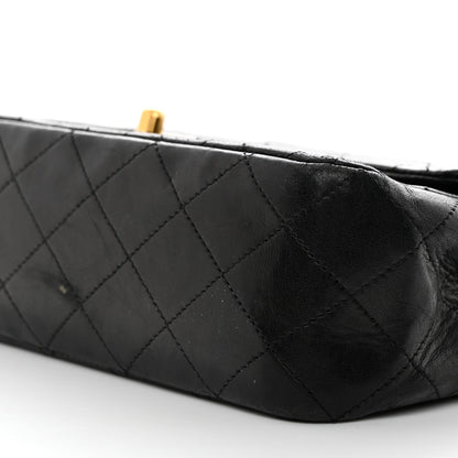 Chanel Lambskin Quilted Medium Double Flap Black 10 of 14