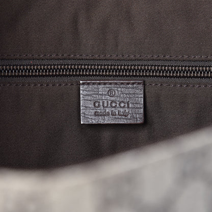 Gucci GG Plus Monogram Double Buckle Flap Messenger Bag Beige Ebony 6 of 9