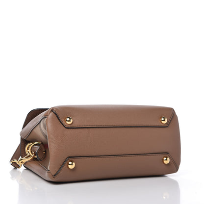 Burberry Derby Calfskin House Check Small Camberley Dark Sand 4 of 9