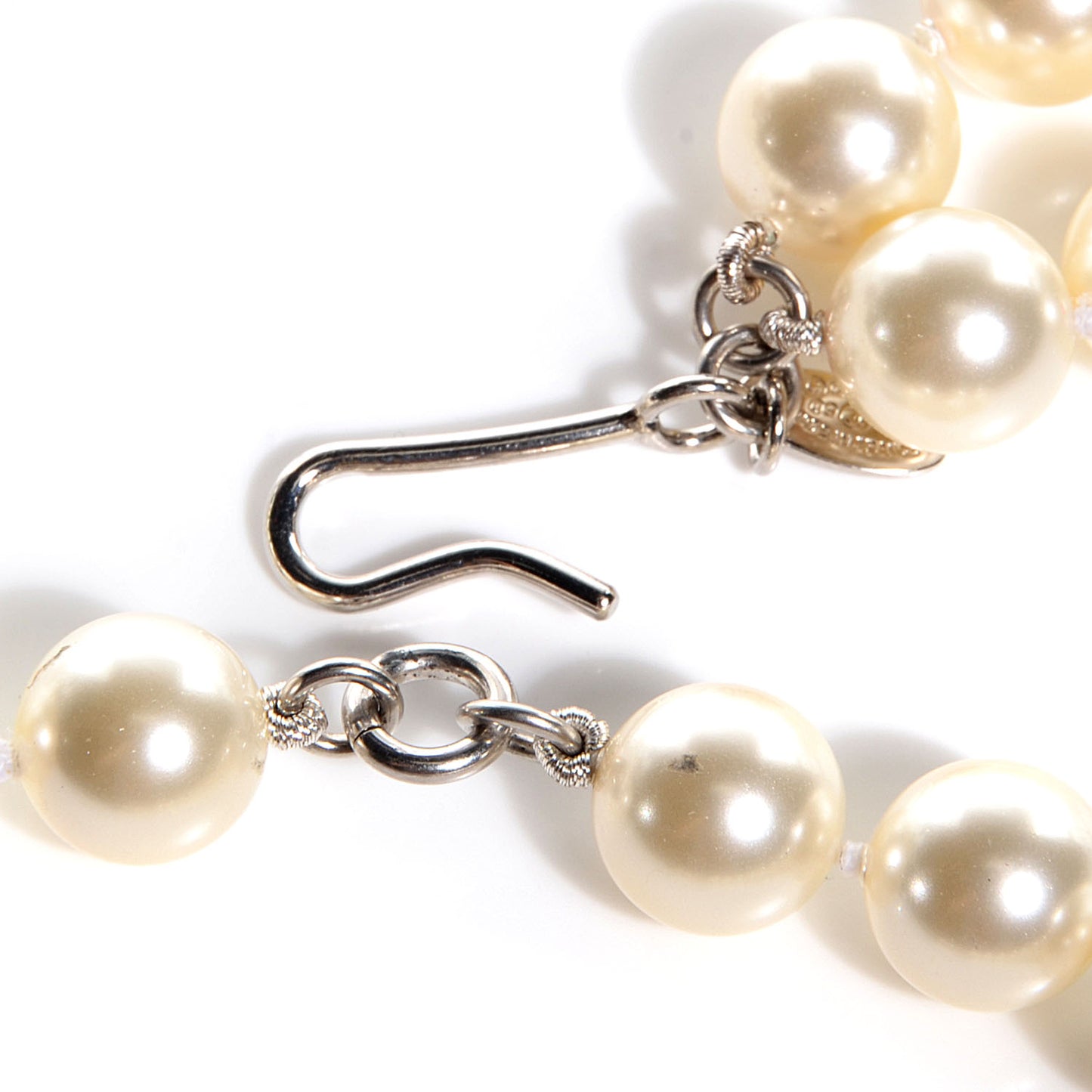 Pearl CC Double Strand Belt Silver