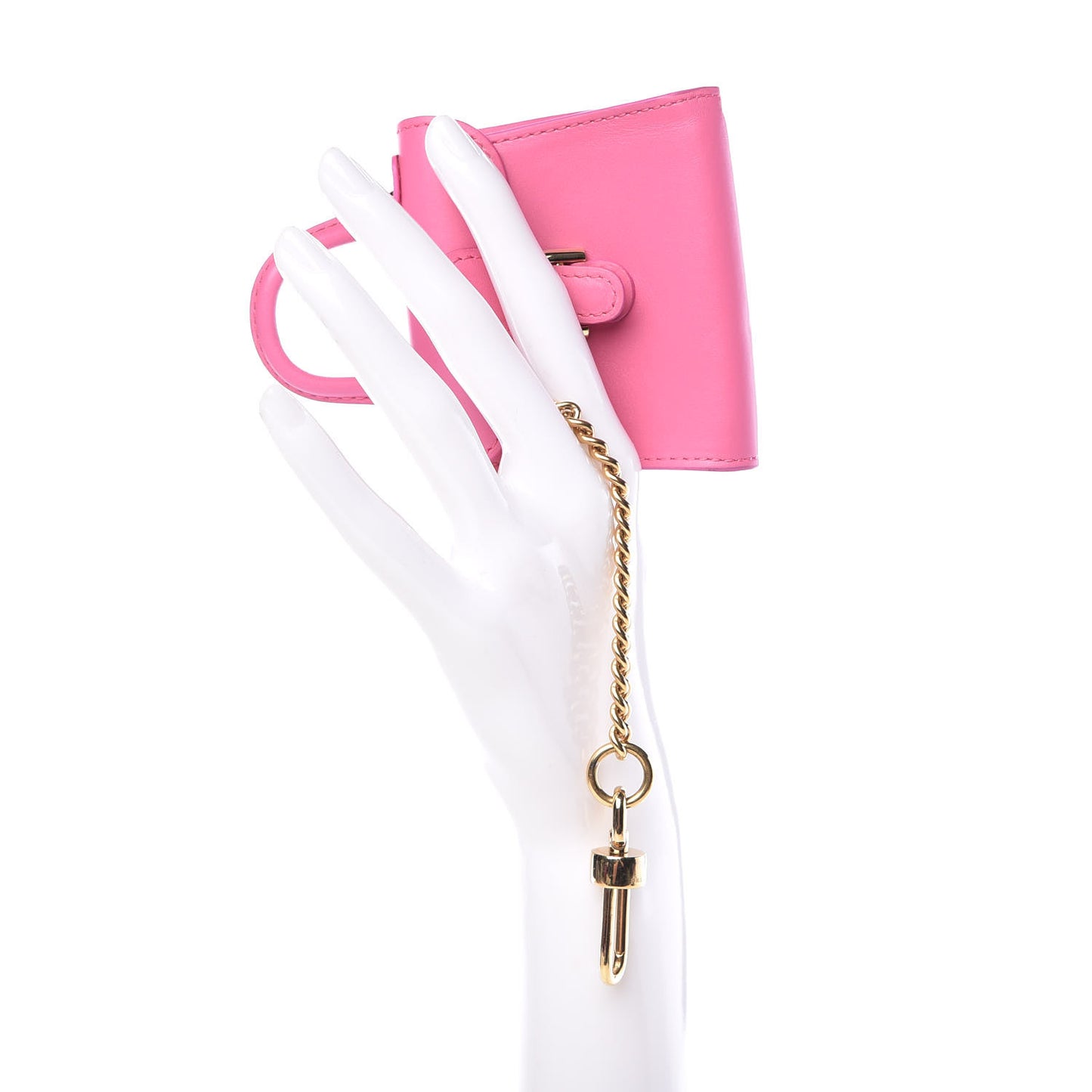 Calfskin Mini Brillant Bag Charm Pink