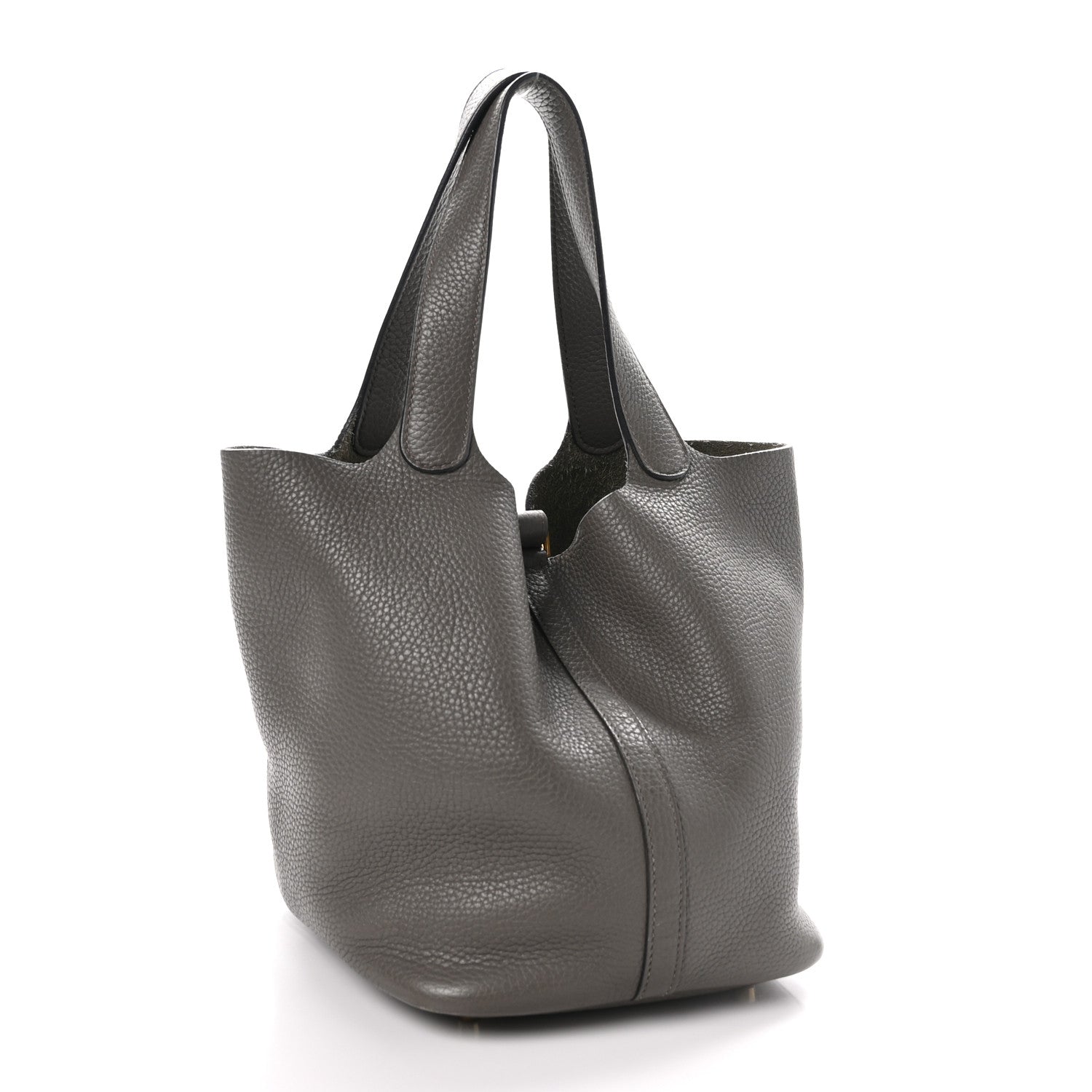 Hermes Taurillon Clemence Picotin Lock 22 MM Etain 3 of 12