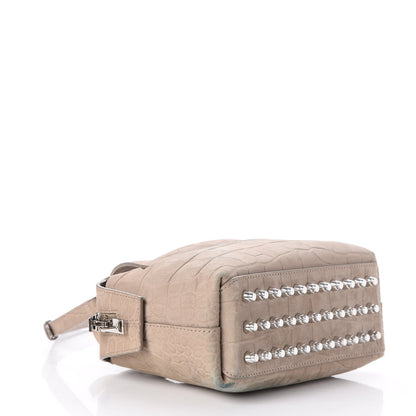 Alexander Wang Crocodile Embossed Nubuck Small Rogue Satchel Sage 4 of 7