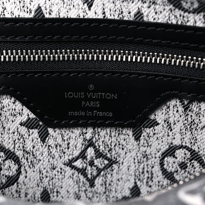 Louis Vuitton Denim Monogram Jacquard Speedy Bandouliere 25 Black 6 of 10