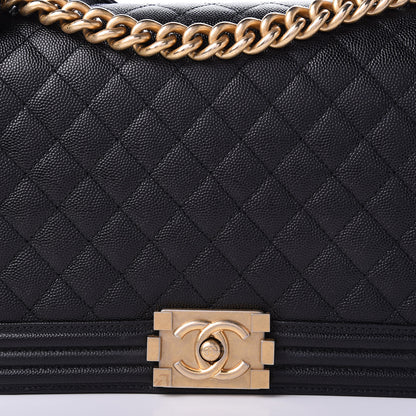 Chanel Caviar Quilted New Medium Boy Flap Black 10 of 11