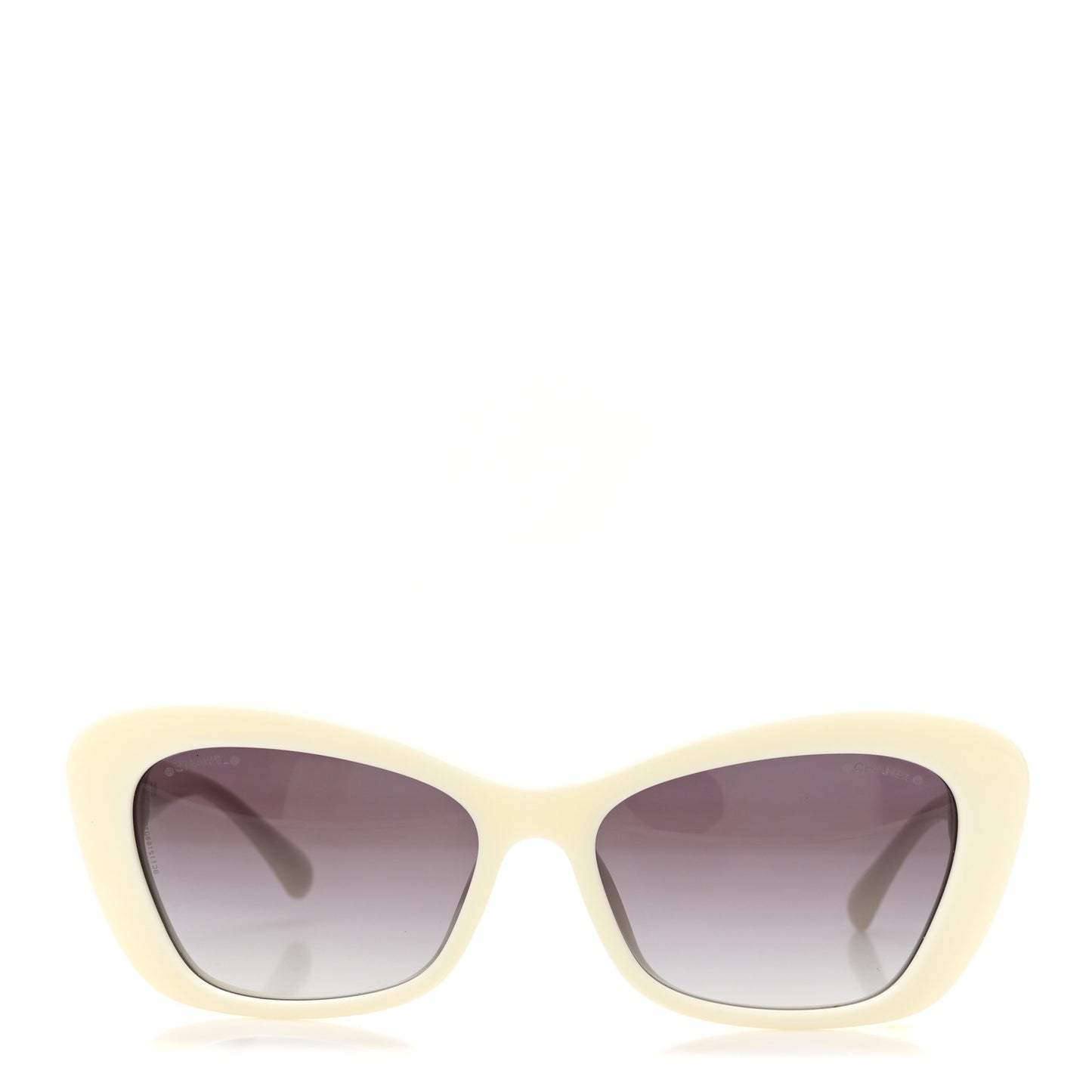 Acetate Pearl Cat Eye CC Sunglasses 5481-H White