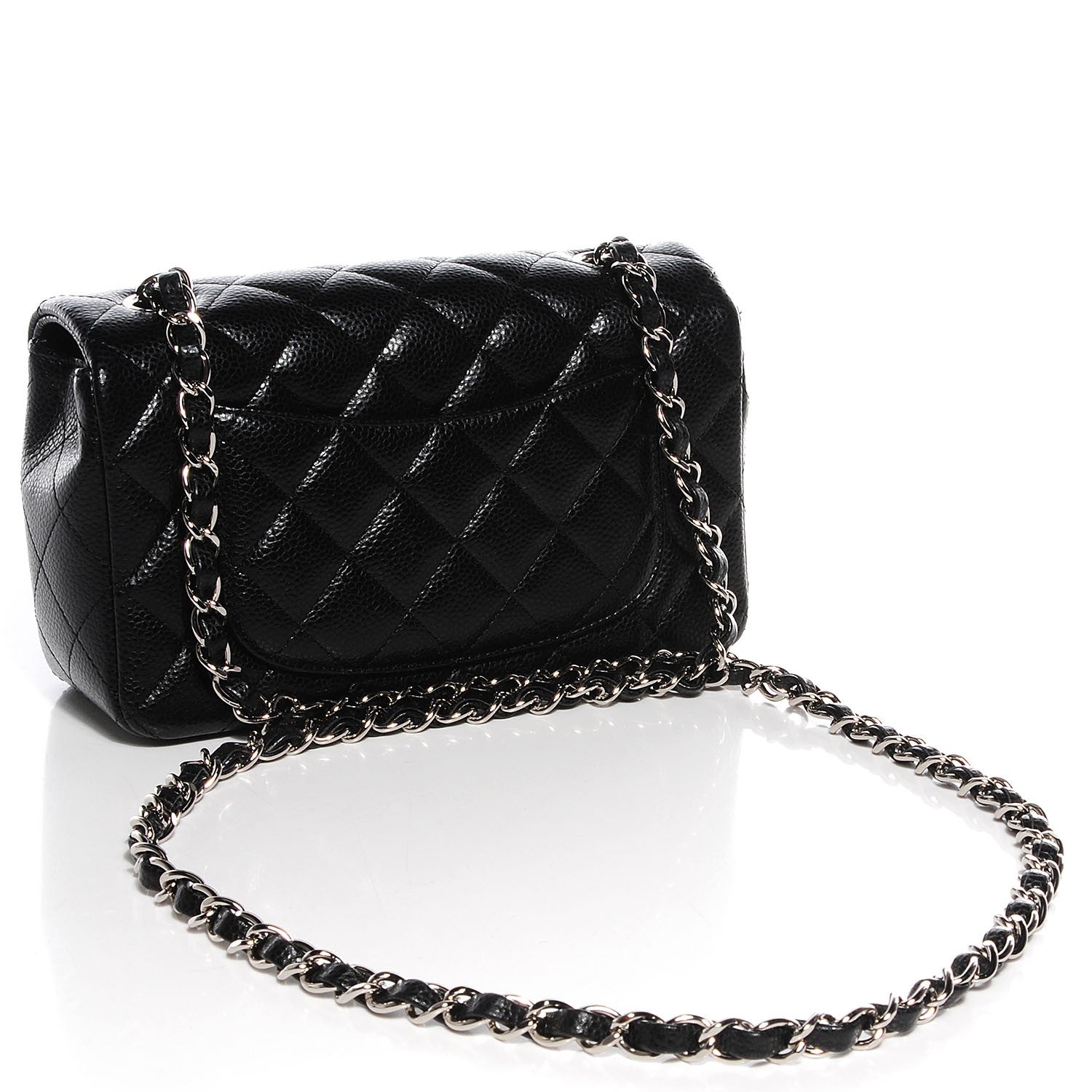 Chanel Caviar Quilted Mini Rectangular Flap Black 3 of 9