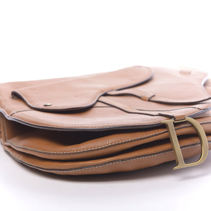 Christian Dior Calfskin Baudrier Saddle Bag Tan 10 of 15