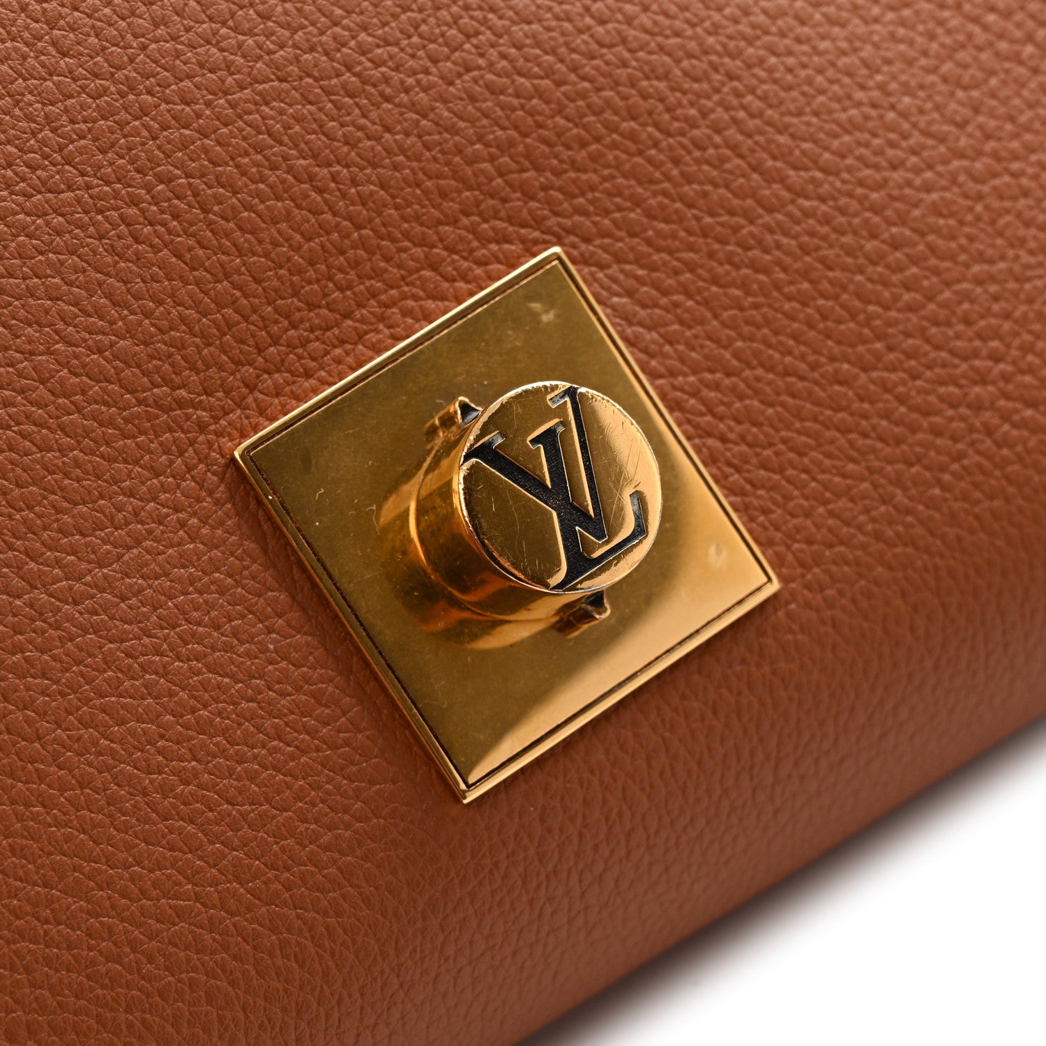 Louis Vuitton Grained Calfskin Low Key Wallet On Chain Cognac 12 of 13