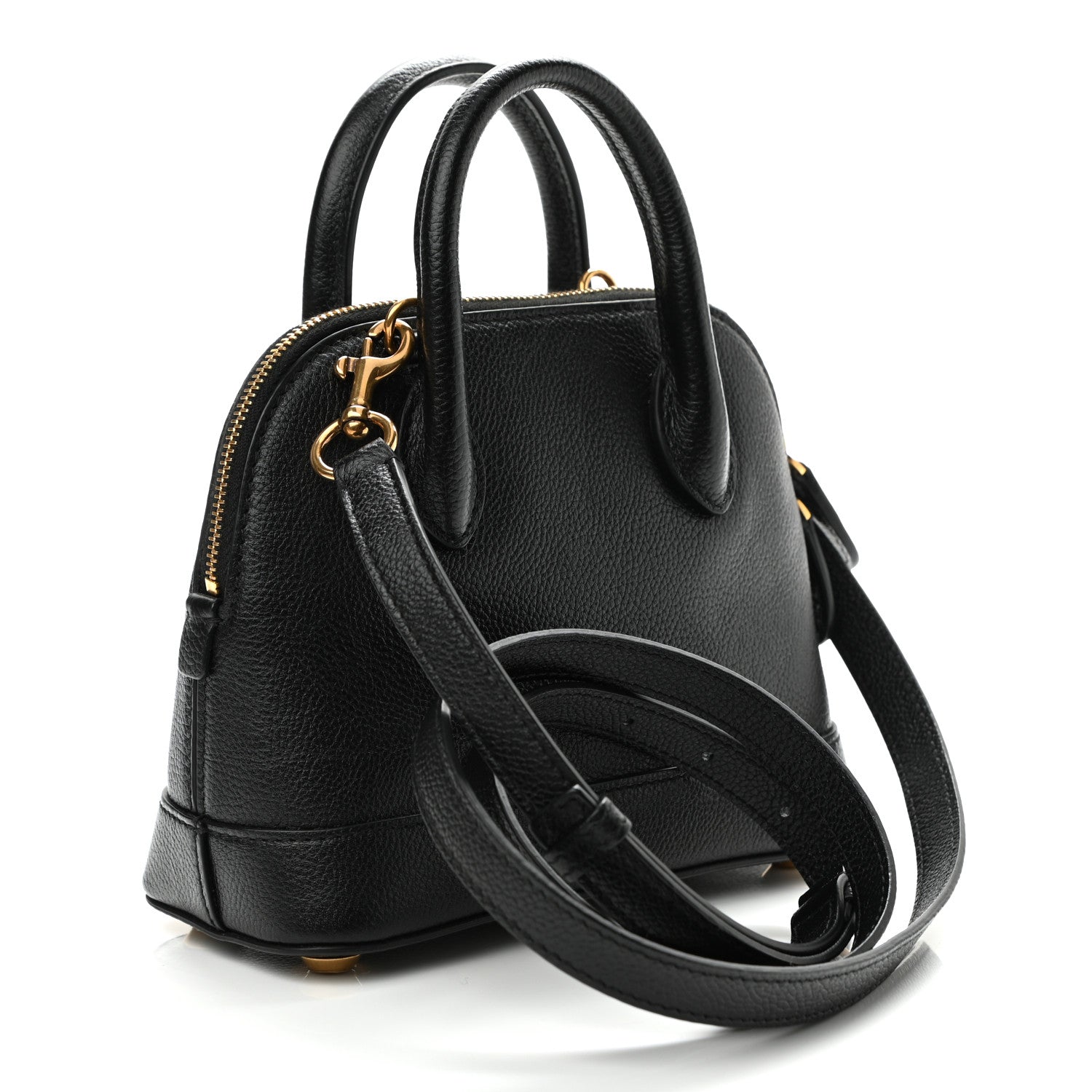 Balenciaga Grained Calfskin XXS Ville Top Handle Bag Black 3 of 11