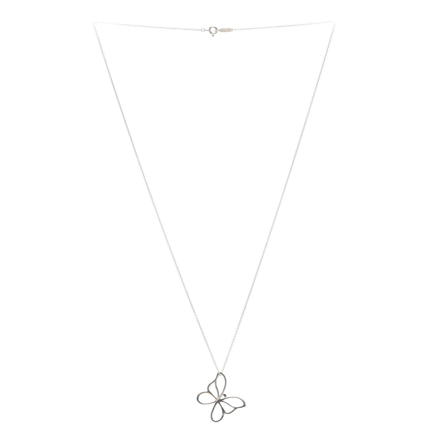 Sterling Silver Butterfly Pendant Necklace