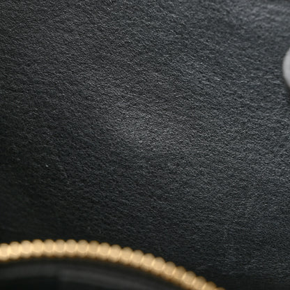 Salvatore Ferragamo Hammered Calfskin Double Handle Small Amy Tote Black 11 of 11