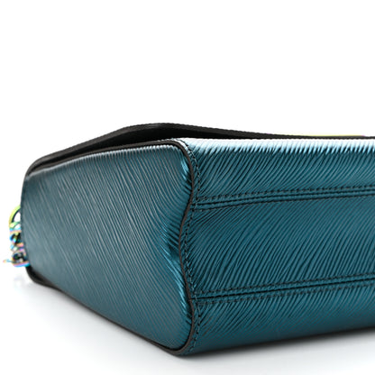 Louis Vuitton Epi Twist Scarabeo Shoulder Bag MM Blue Boreale 9 of 10