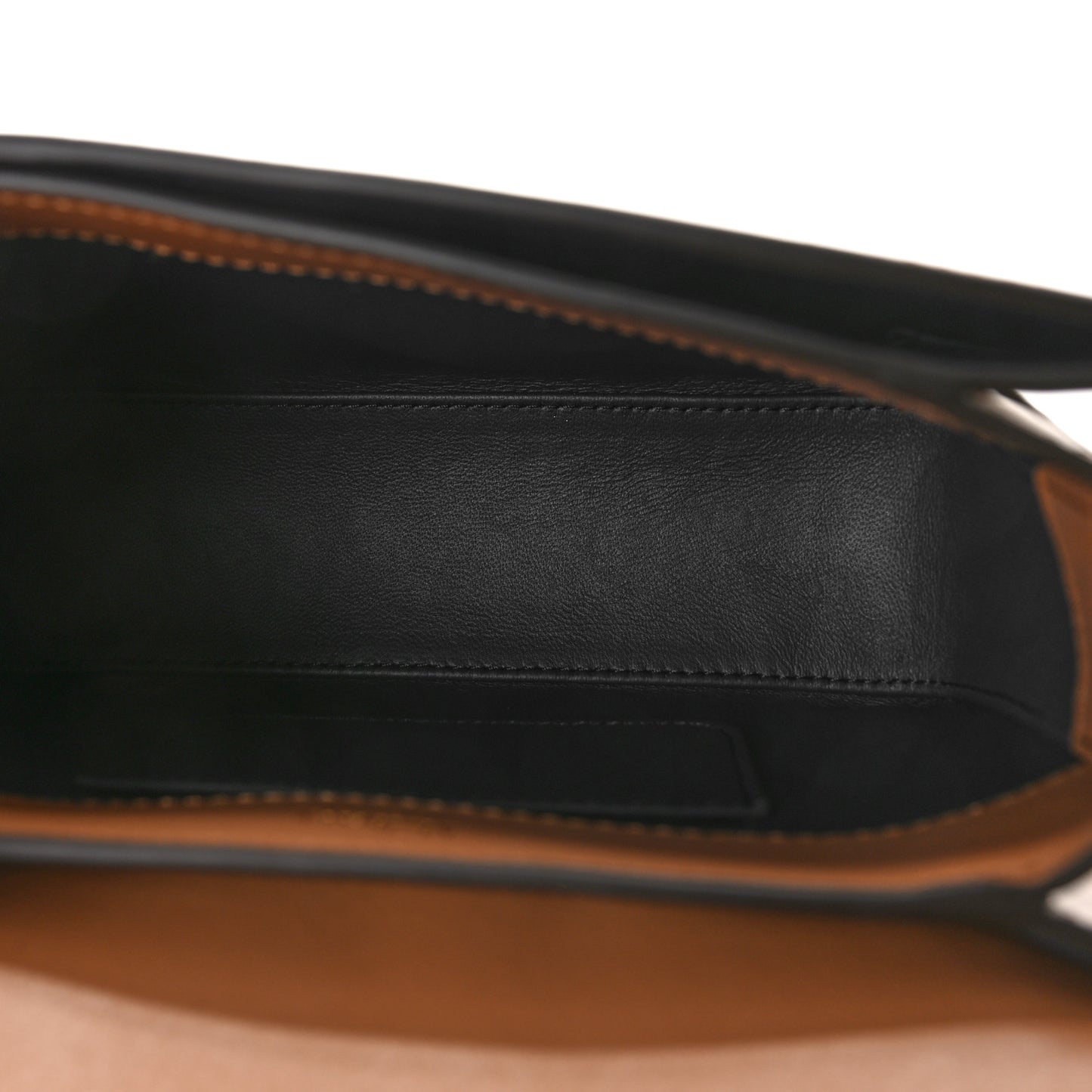 High Gloss Calfskin Lana Small Top Handle Sable