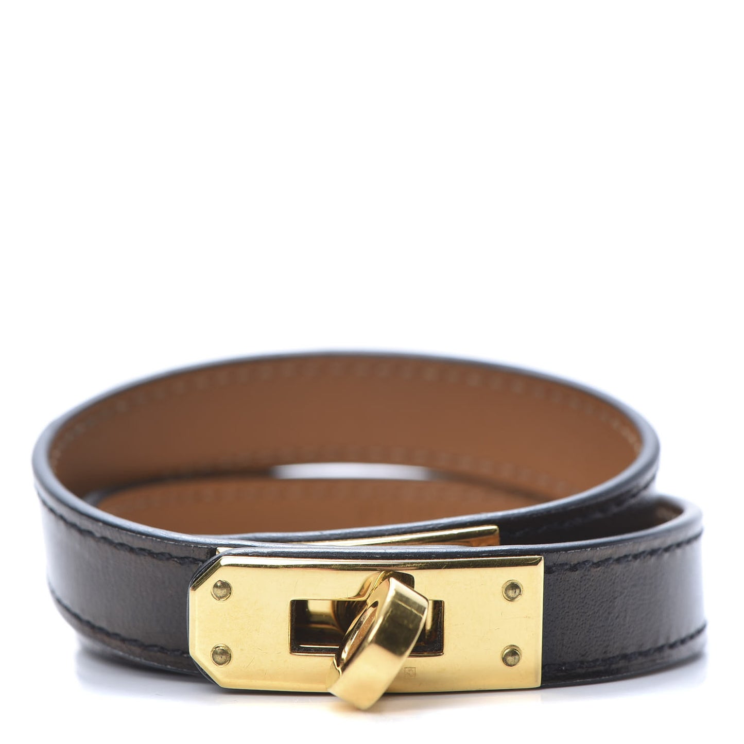 Box Kelly Double Tour Bracelet M Black