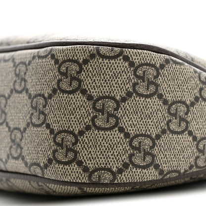 Gucci GG Supreme Monogram Textured Dollar Calfskin Web Small Ophidia GG Handbag Beige Ebony New Acero 10 of 10