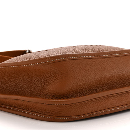 Hermes Taurillon Clemence Evelyne III PM Gold 9 of 12