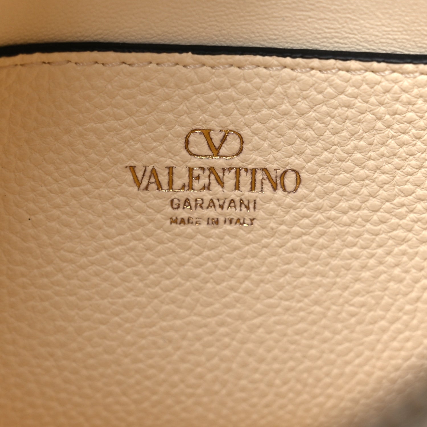 Valentino Garavani Grainy Calfskin Small Rockstud Hobo Ivory 6 of 9
