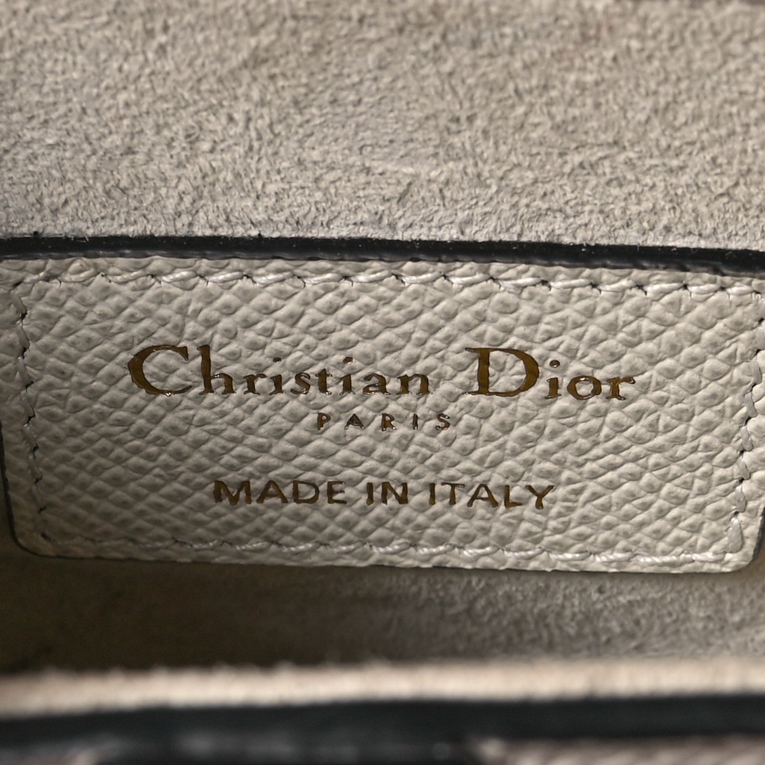 Christian Dior Grained Calfskin Mini Saddle Bag White 6 of 11