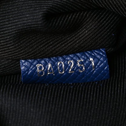 Louis Vuitton Taiga Monogram Eclipse Keepall Bandouliere 50 Pacific Blue 6 of 10