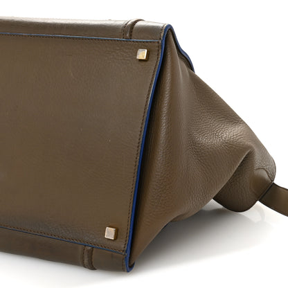 Celine Baby Grained Medium Phantom Luggage Taupe Blue Trim 10 of 10