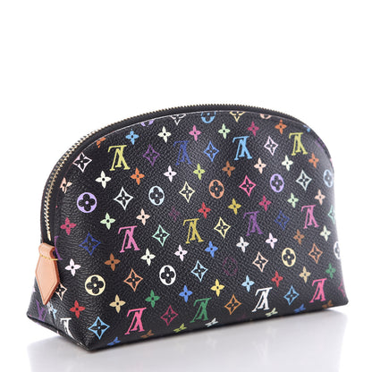 Louis Vuitton Monogram Multicolor Cosmetic Pouch Black Grenade 3 of 7