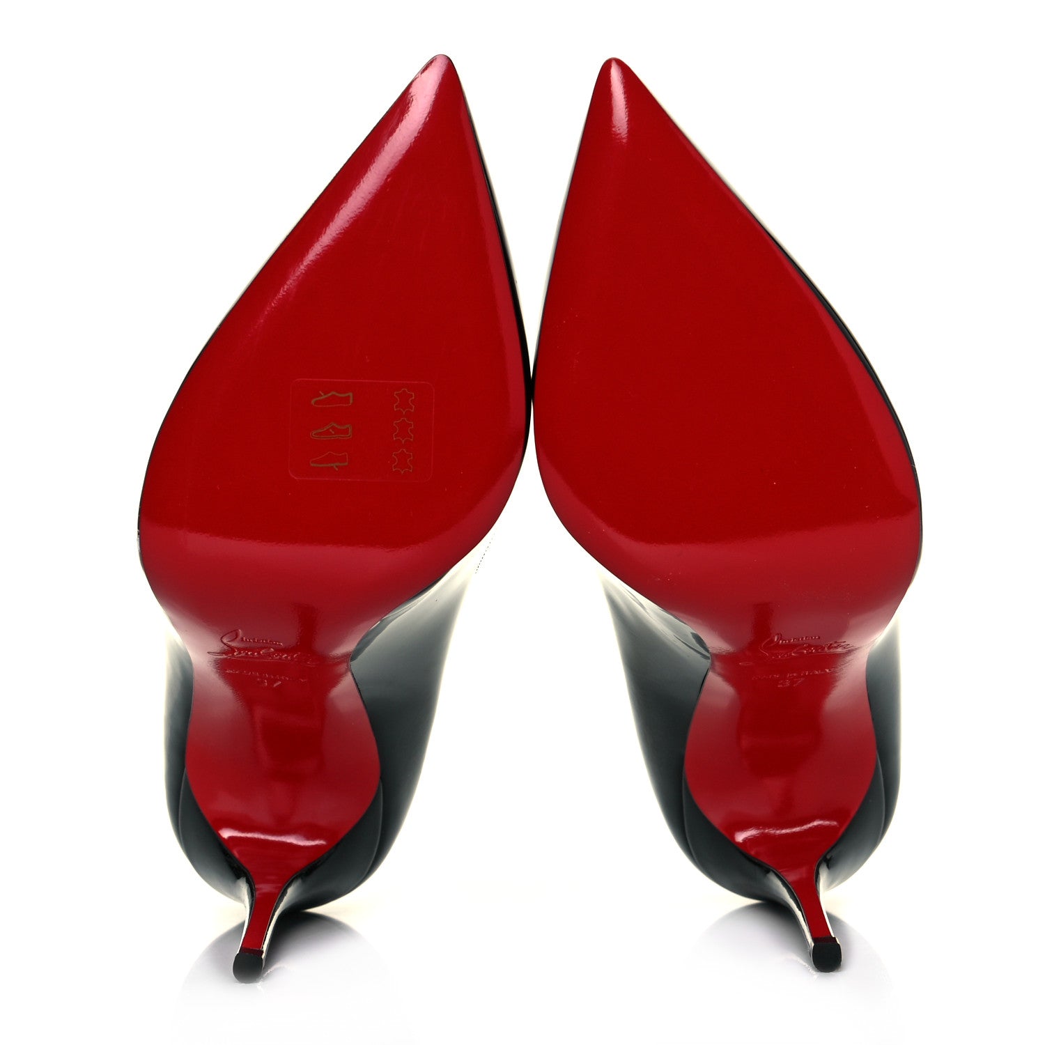Christian Louboutin Patent Pigalle Follies 100 Pumps 37 Black 5 of 8