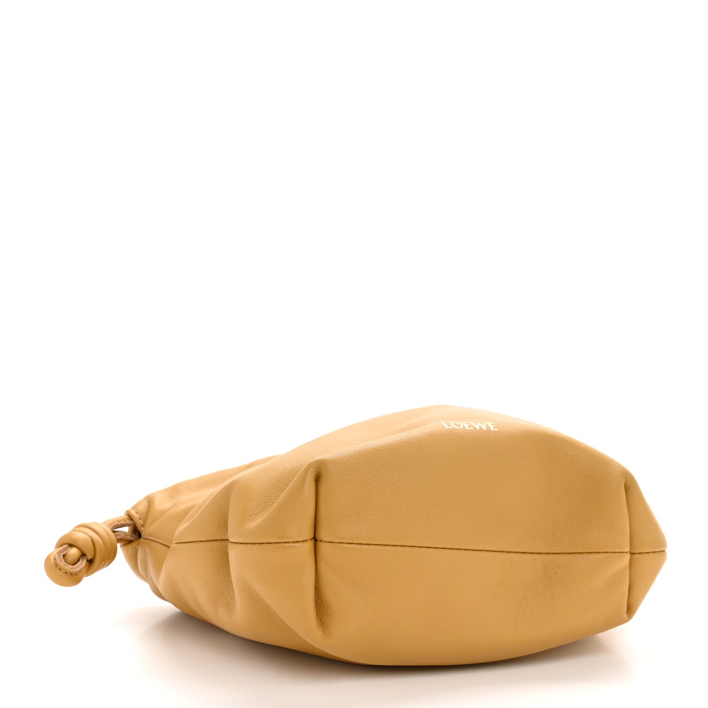 Mellow Nappa Donut Chain Mini Flamenco Knot Clutch Sahara