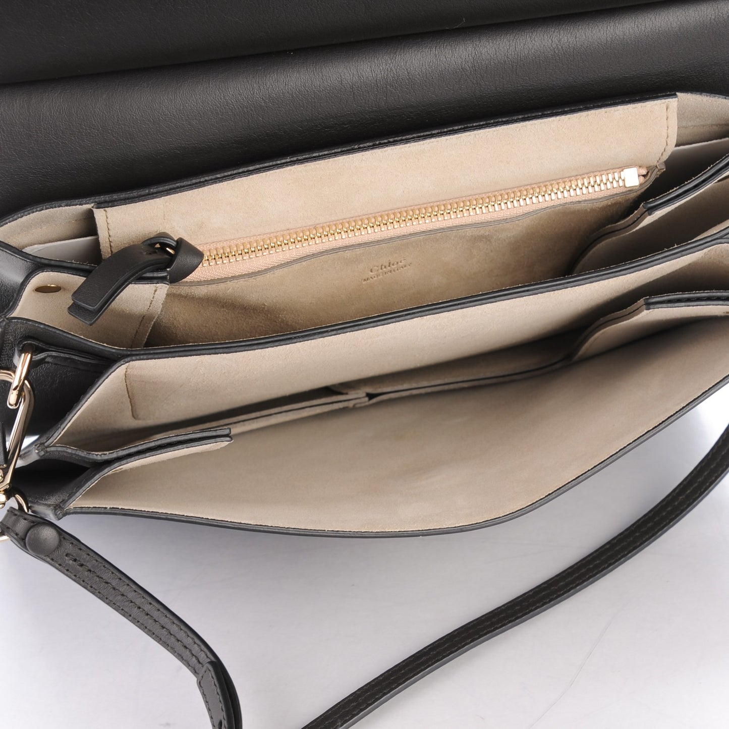 Suede Calfskin Medium Faye Shoulder Bag Carbon Grey