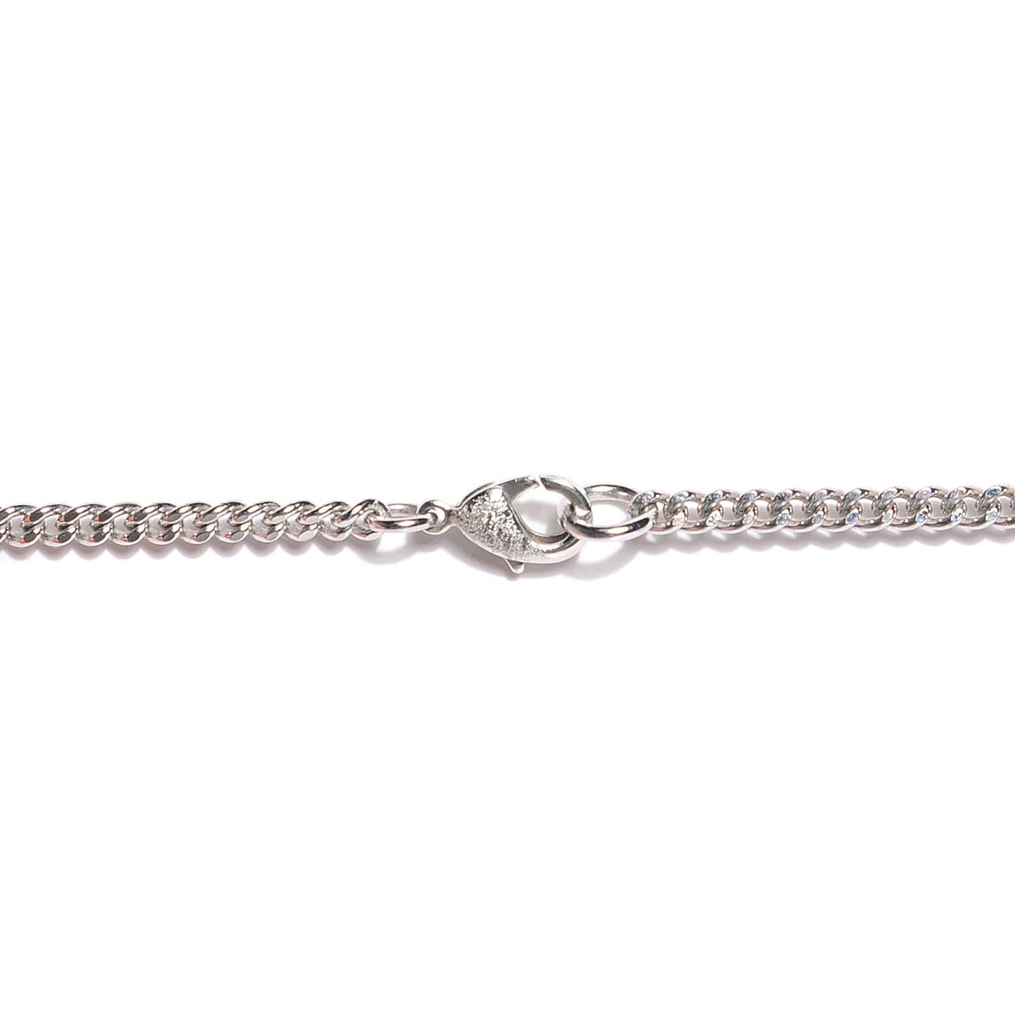 Baguette Crystal CC Necklace Silver