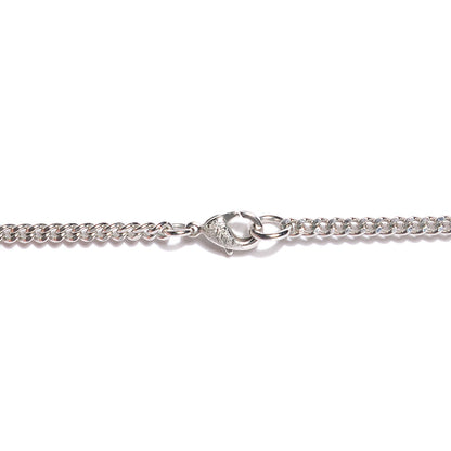 Chanel Baguette Crystal CC Necklace Silver 3 of 4