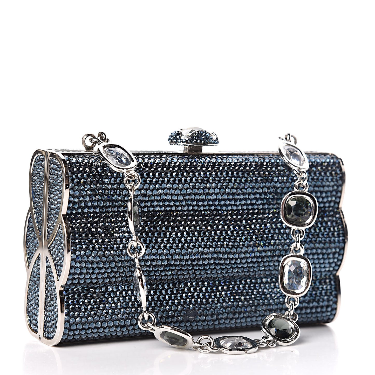 Swarovski Crystal Clutch Dark Blue
