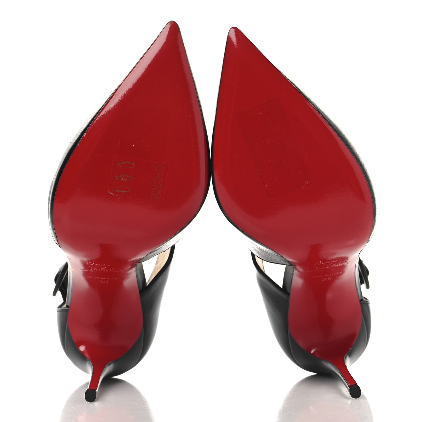 Shiny Nappa Sharpeta 100 Pumps 39 Black