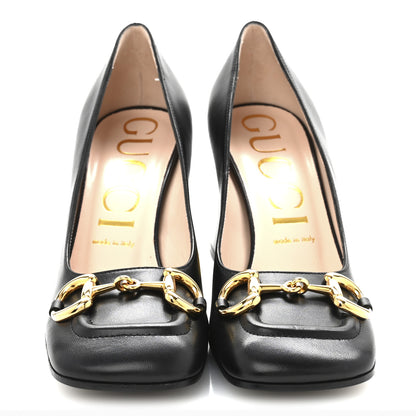Gucci Malaga Kid Horsebit 75mm Pumps 39 Black 3 of 10