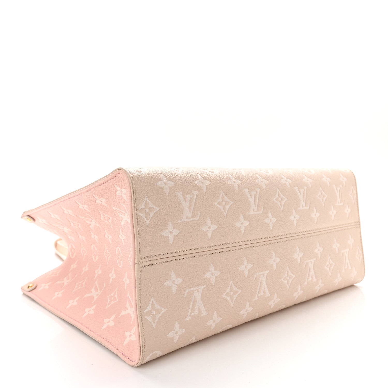 Louis Vuitton Empreinte Monogram Spring In The City Onthego MM Beige Pink Yellow 4 of 9