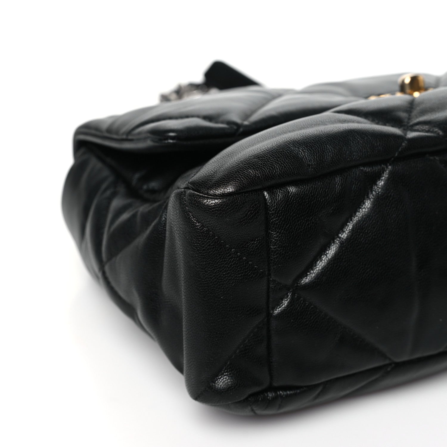 Chanel Lambskin Quilted Large Chanel 19 Flap Black 9 of 10