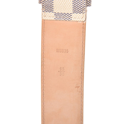 Louis Vuitton Damier Azur 38mm Solo Belt 95 38 5 of 16